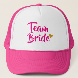 Casquette Équipe Mariée Cœur Doré