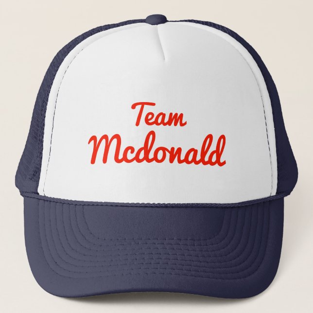 Casquette Équipe Mcdonald (Devant)