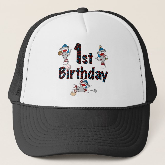 Casquette ęr Anniversaire de base-ball de singe de (Devant)