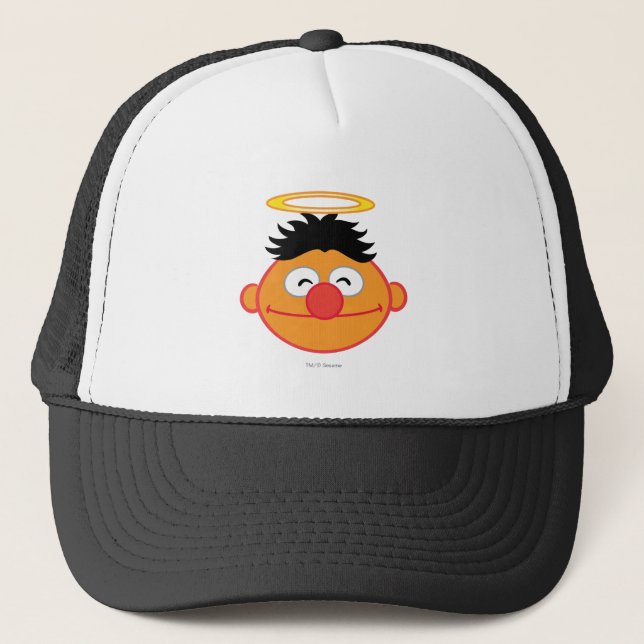 Casquette Ernie Souriant visage avec Halo (Devant)
