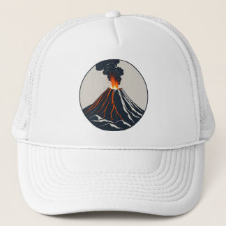 Casquette Éruption de l'illustration de l'art moderne du vol