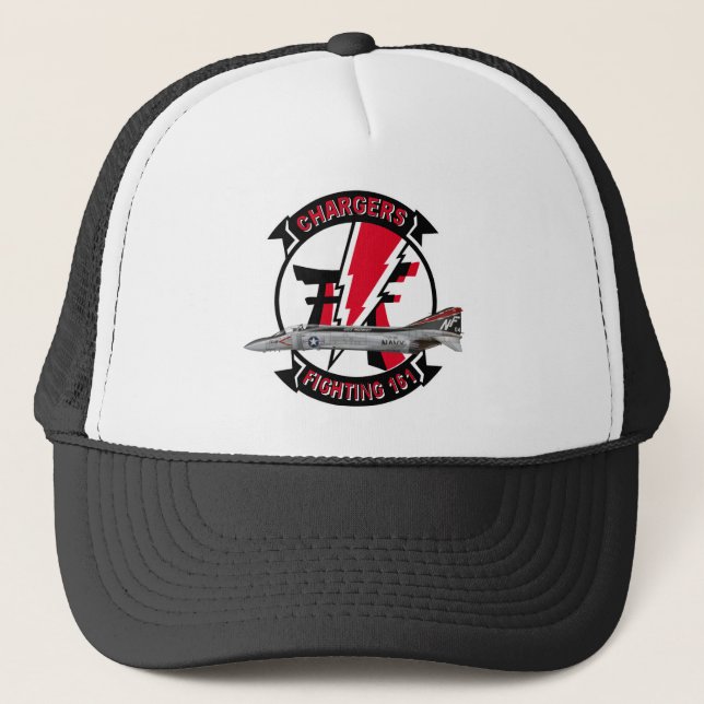 Casquette Escadron des chargeurs VF-161 et fantôme F-4 (Devant)