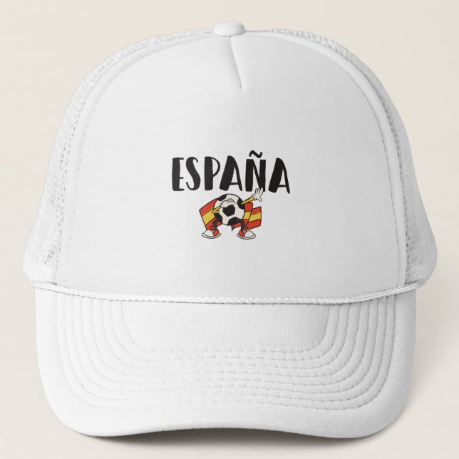 Casquette Espagne Football Fan Shirt Drapeau (Devant)