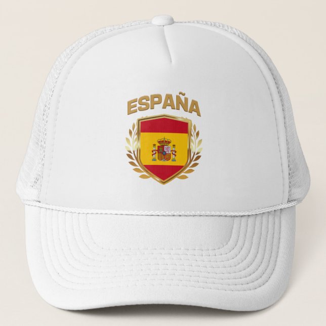 Casquette Espana Espagne - Bouclier Drapeau (Devant)