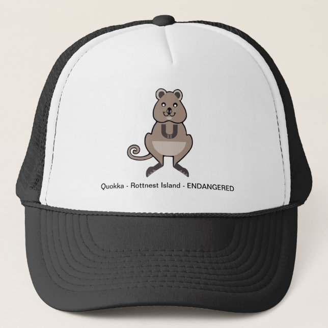 Casquette Espèces en voie de disparition - Happy QUOKKA - Fa (Devant)