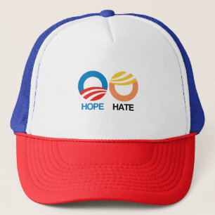 Casquette ESPOIR (Obama) contre la HAINE (atout)