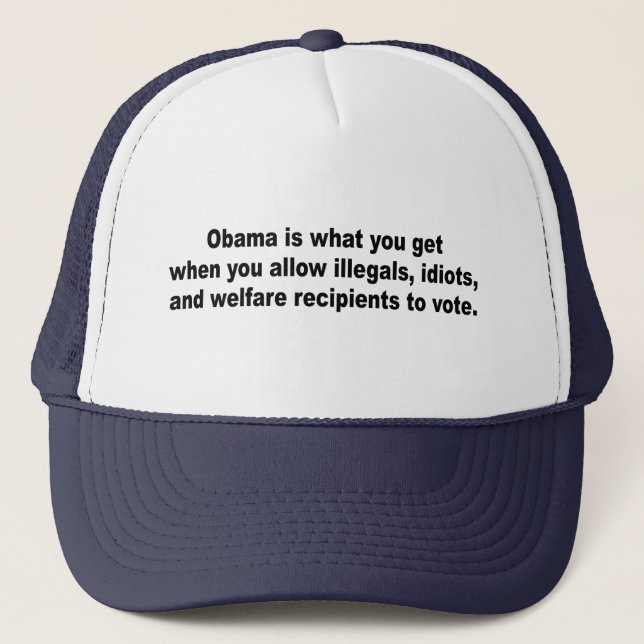 Casquette Est Obama ce que vous obtenez quand (Devant)