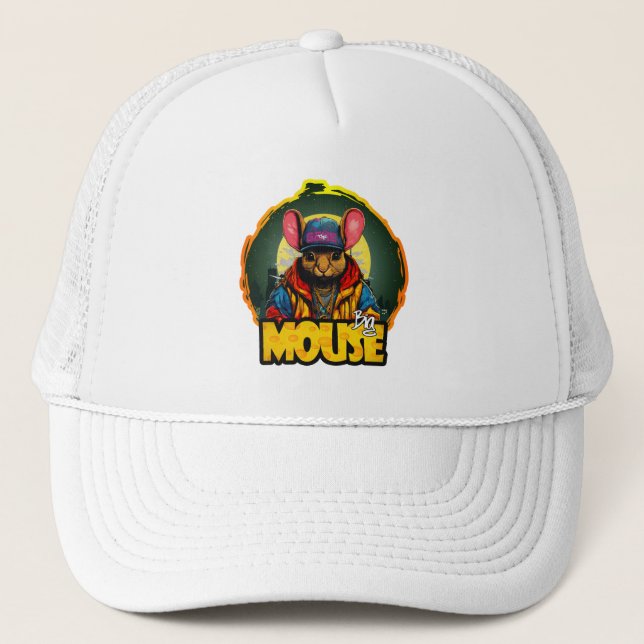 Casquette Estampa Hip Hop - Big mouse - Bone (Devant)