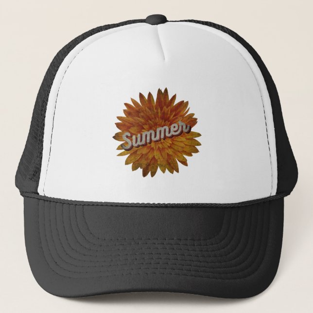 CASQUETTE ESTIVAL VINTAGE SUNLOWER (Devant)