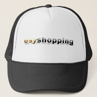 casquette esyshopping noir et blanc de camionneur