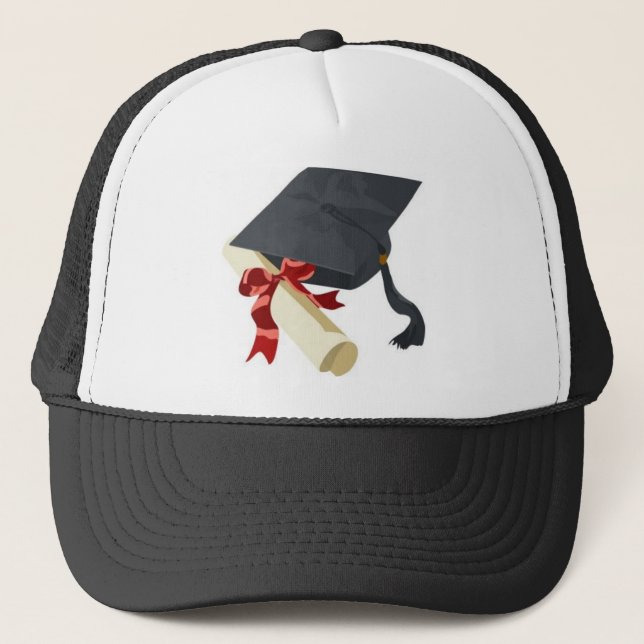 Casquette et diplôme d'obtention du diplôme (Devant)