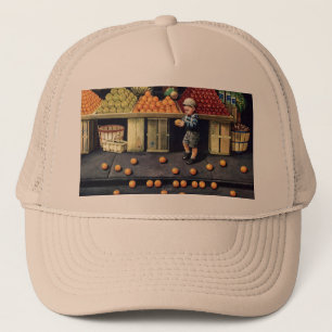Casquette et oranges