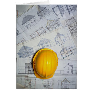 casquette et plans de l'architecte