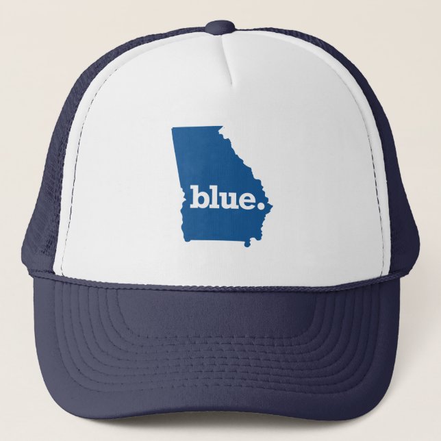 Casquette État bleu Géorgie (Devant)