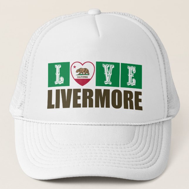 Casquette Etat de Californie Drapeau Coeur Livermore (Devant)