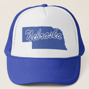 Casquette État Du Chapeau Du Trucker En Forme Du Nebraska