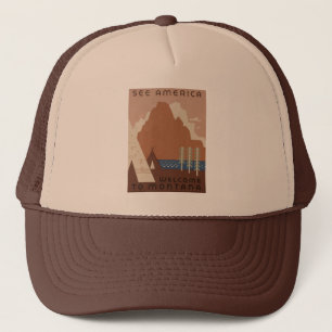 Casquette État du Montana : Tribus indiennes, Montagnes, Pra