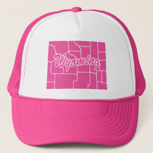 Casquette État Du Wyoming Forme Trucker Chapeau