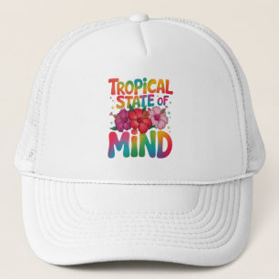 Casquette État tropical de l'esprit Plage d'été Graphique