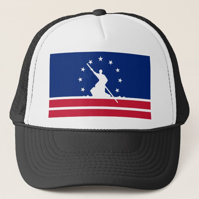 Casquette État uni par drapeau Amérique la Virginie de ville (Devant)