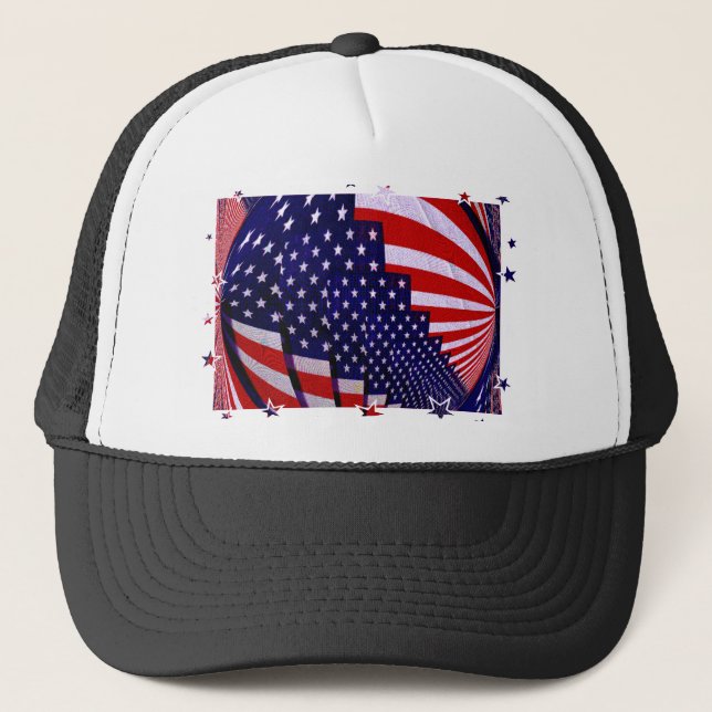 Casquette États-Unis Stars et Stripe_ (Devant)