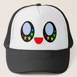 Casquette Étoile kawaii yeux visage heureux arc-en-ciel étoi