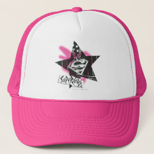 Casquette Étoile rose de peinture de jet de Supergirl