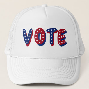 Casquette Étoiles de vote rouge blanc et bleu