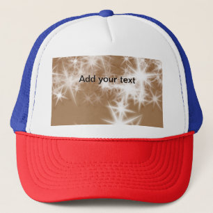 Casquette Étoiles scintillantes de paillettes marron simples