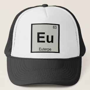 Casquette Eu - symbole de Tableau périodique de chimie de