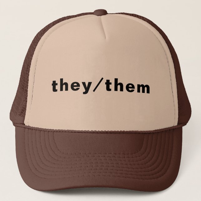 Casquette Eux, Eux genre Pronouns Lgbtq gay pride moderne (Devant)