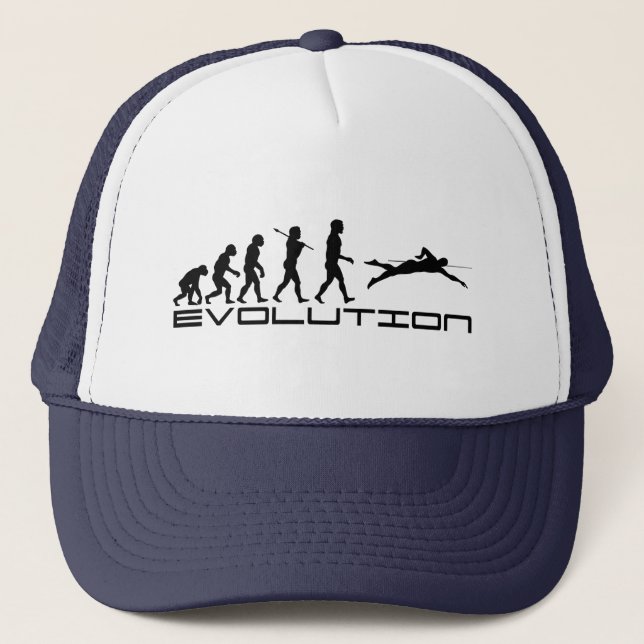 Casquette Évolution de la nage Nager Sports de natation (Devant)