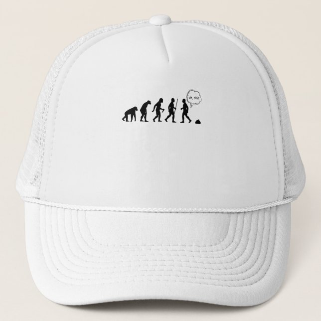 Casquette Evolution Stop Following Me Funny Saying (Devant)
