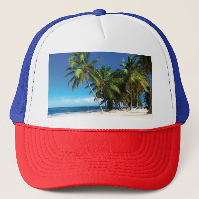 Casquette Exotic beach throw pillow (Devant)