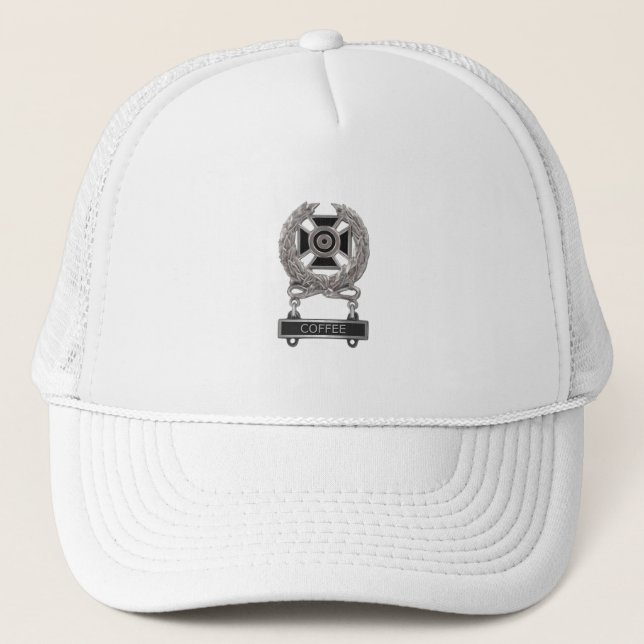 Casquette Expert amusant au chapeau de la médaille de café (Devant)