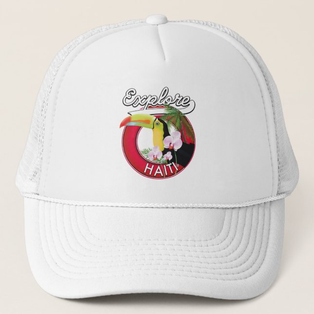 Casquette Explorez le logo Haïti. (Devant)