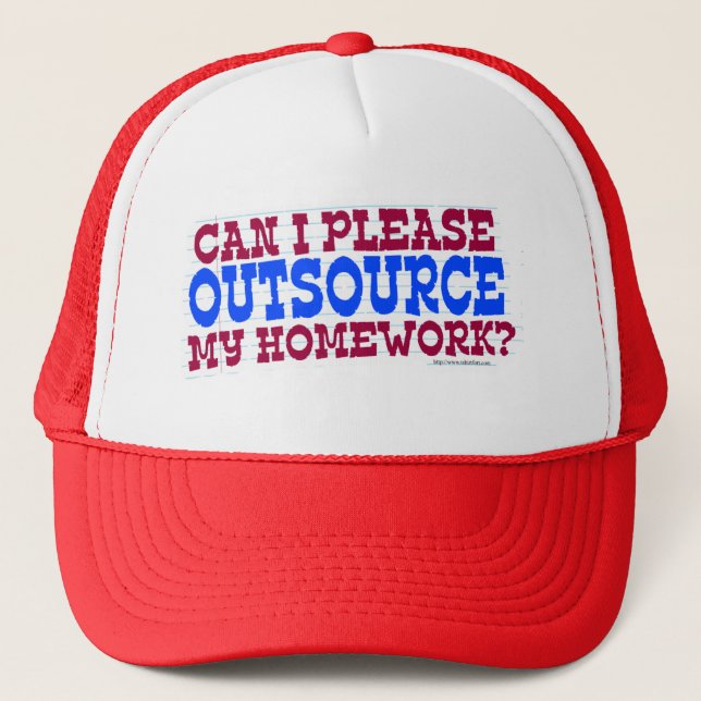 Casquette Externalisez mon travail (Devant)