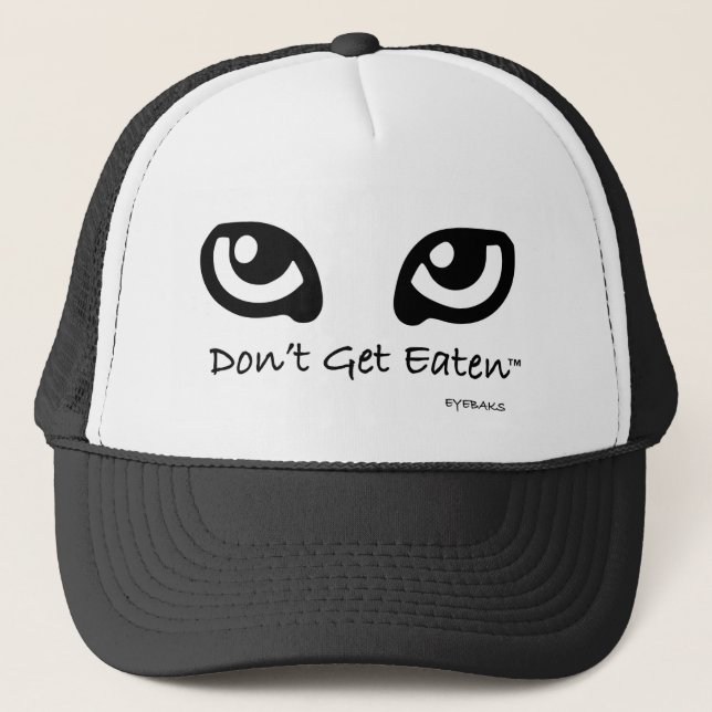 Casquette Eyebaks "Ne pas se faire manger" Chapeau de camion (Devant)