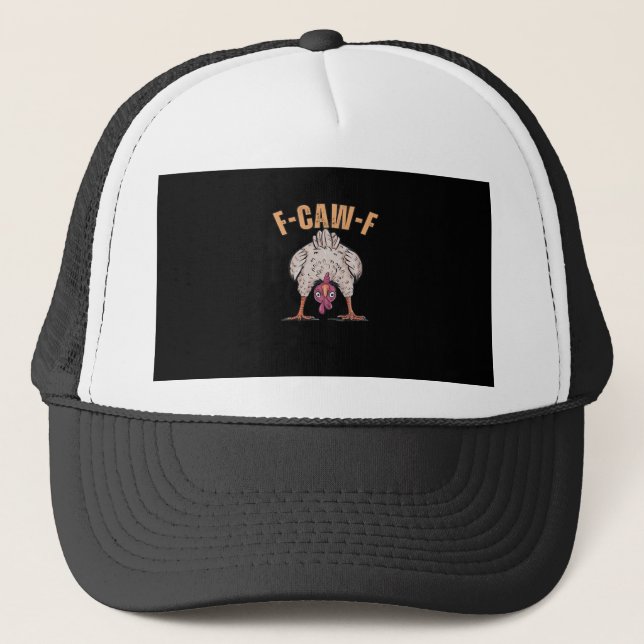 Casquette F Caw F Funny Chicken Classic Retro Cool Style (Devant)