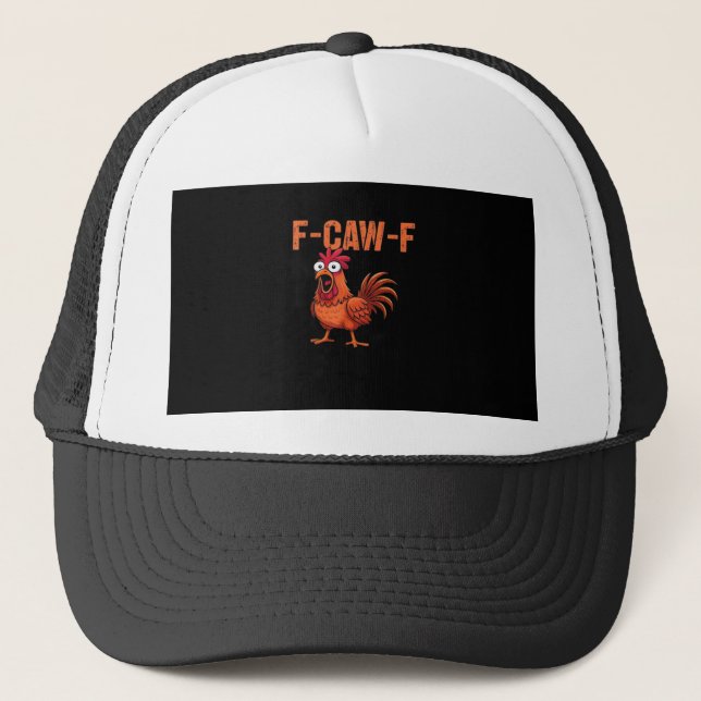 Casquette F Caw F Poulet Drôle Classique Style Moderne Tenda (Devant)