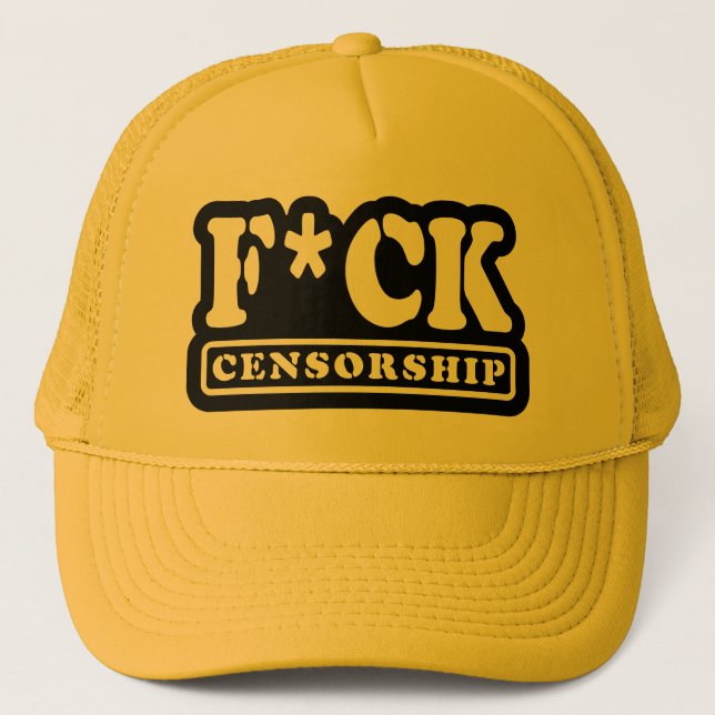 CASQUETTE F*CK CENSORSHIP (Devant)