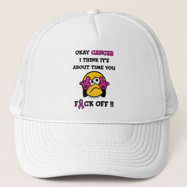 Casquette F#CK OFF...Cancer du sein (Devant)