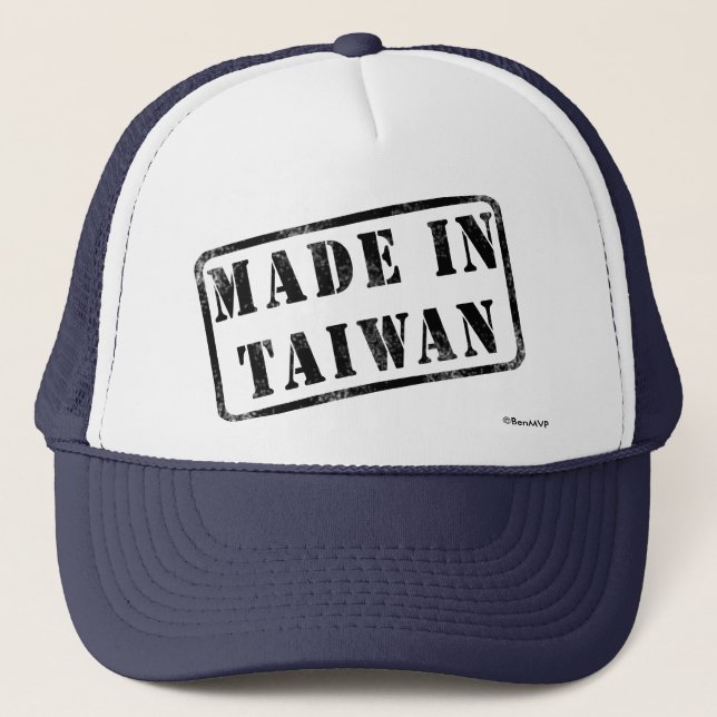 Casquette Fabriqué à Taïwan (Devant)