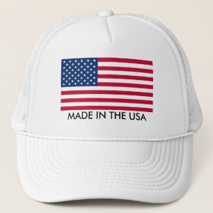 Casquette Fabriqué aux États-Unis avec un drapeau
