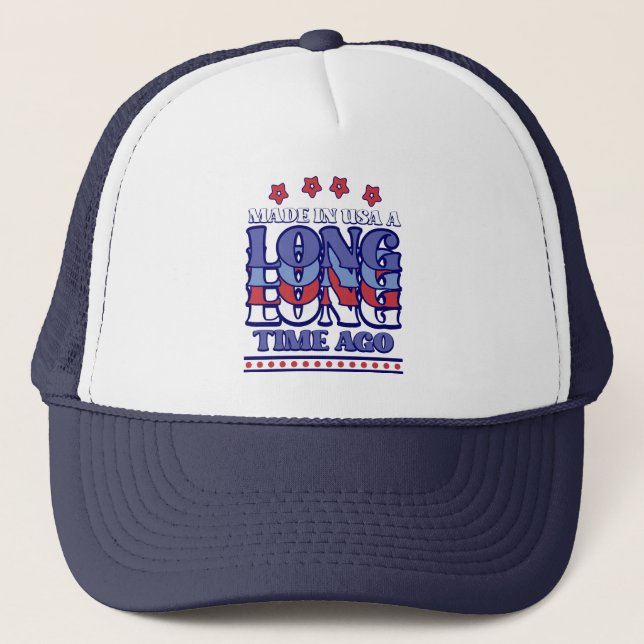 Casquette Fabriqué Aux États-Unis Il Y A Longtemps Anniversa (Devant)