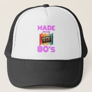 CASQUETTE FABRIQUÉ DANS LES ANNÉES 80 BANDE CASSETTE VINTAGE