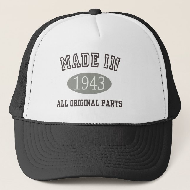 Casquette Fabriqué En 1943 Toutes Les Pièces Originales (Devant)