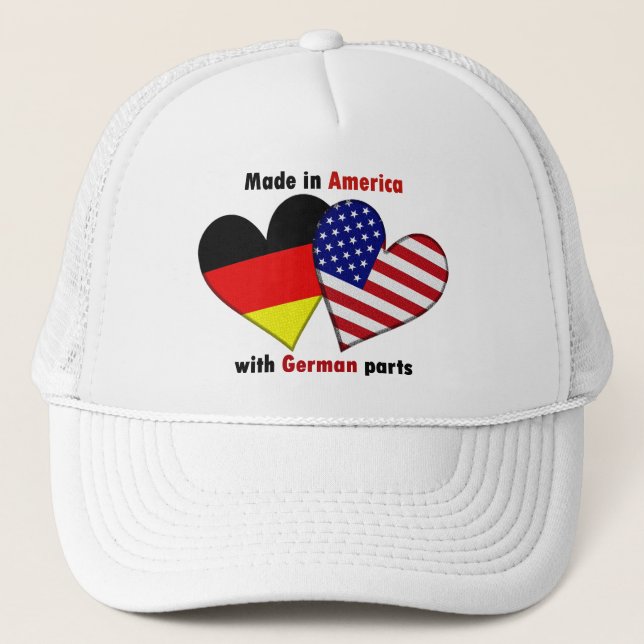 Casquette fabriqué en Amérique avec les pièces allemandes (Devant)
