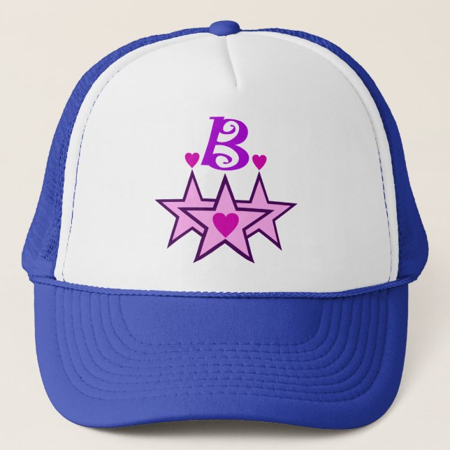 Casquette " ★ Fabrique Initial B Stylish Trucker Hat" ╝ (Devant)