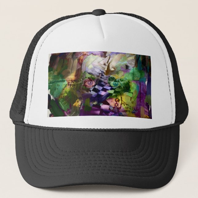 Casquette Face Abstraite avec symboles (Devant)